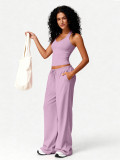 Quick drying beautiful back suspender sports suit