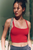 Threaded camisole vest, seamless bra top