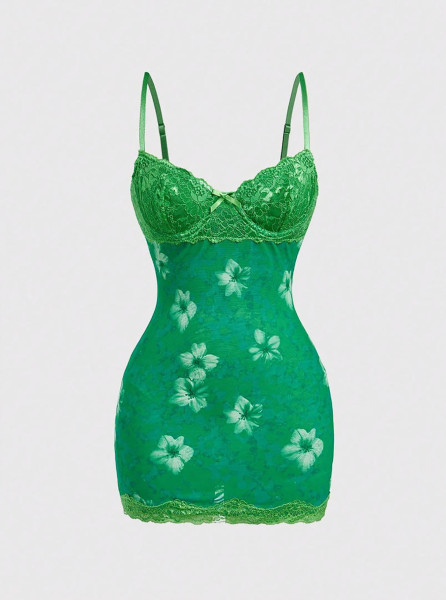 Silk camisole skirt