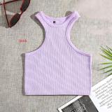 Hanging neck and wearing quick drying cross shaped vest short top