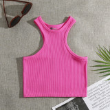 Hanging neck and wearing quick drying cross shaped vest short top