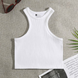 Hanging neck and wearing quick drying cross shaped vest short top