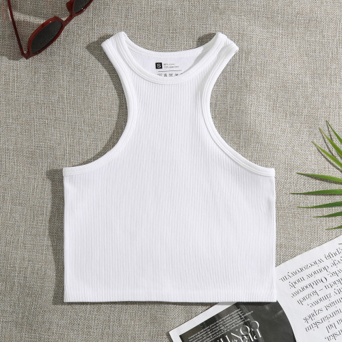 Hanging neck and wearing quick drying cross shaped vest short top