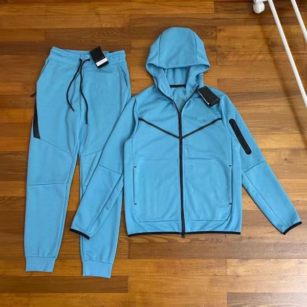 Casual Sporty Multi-Colored Hooded Knit Set YL930486661686