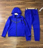 Casual Sporty Multi-Colored Hooded Knit Set YL930486661686