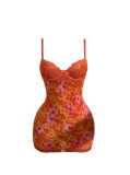 Silk camisole skirt