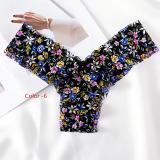 Lace printed women's underwear