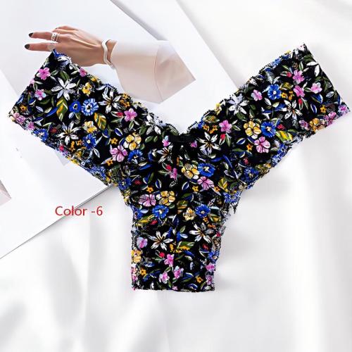 Lace printed women's underwear
