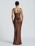 Strap pleated dress