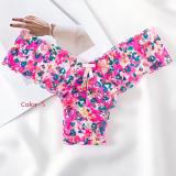 Lace printed women's underwear