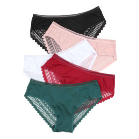 Ice silk striped lace underwear