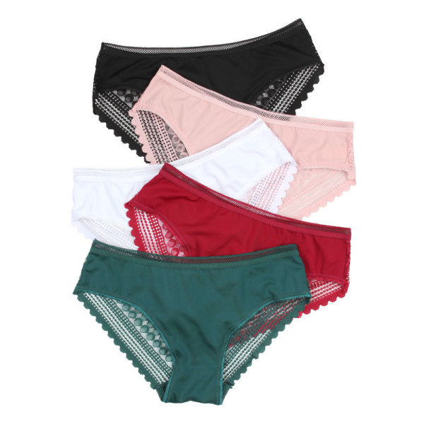 Ice silk striped lace underwear