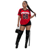 Mesh loose T-shirt street short sleeved top