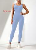 Shoulder strap U-shaped backless breathable jumpsuit