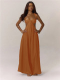Strap up suspender jumpsuit