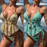 Sequin split swimsuit, swimsuit, bikini
