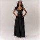 Strap up suspender jumpsuit