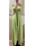 Strap up suspender jumpsuit