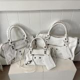 Large rivet hand-held pillow bag, single shoulder crossbody bag