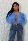 Faux Fur Sweater Short Jacket Fleece Coat M81016