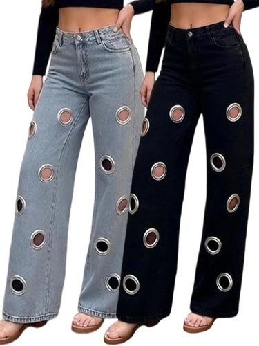 Straight leg big corns personalized jeans