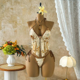Sequin split swimsuit, swimsuit, bikini