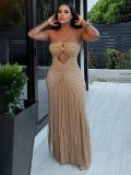 Hollow out bikini cover skirt