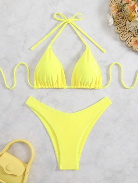 Strap bikini swimsuit