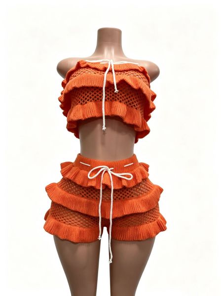 Beach shorts strapless set