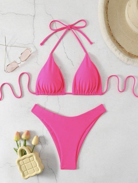 Strap bikini swimsuit