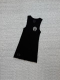Printed sleeveless vest