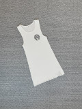 Printed sleeveless vest