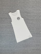 Printed sleeveless vest