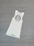 Printed sleeveless vest