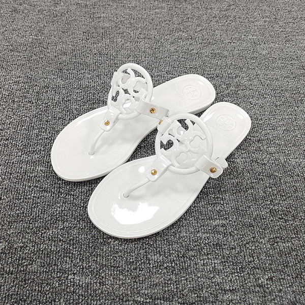 Large standard herringbone transparent jelly slippers