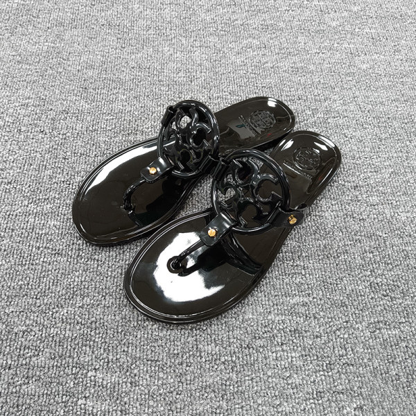 Large standard herringbone transparent jelly slippers