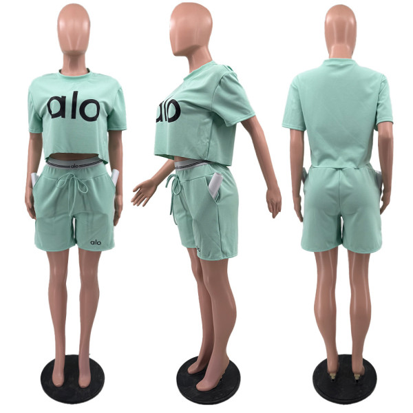 Solid Color Two-Piece Set