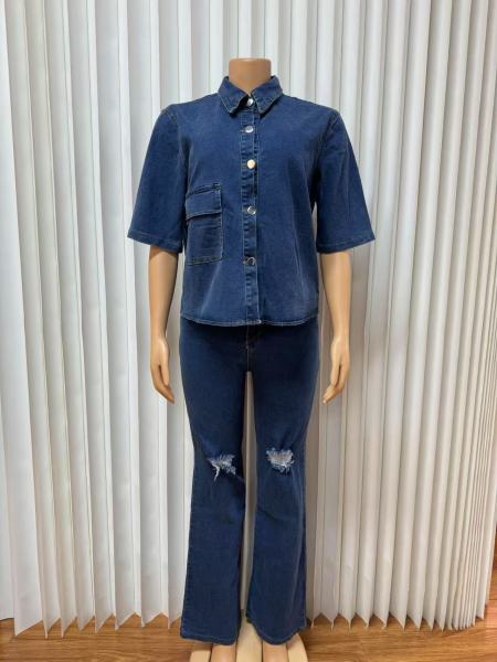 Broken hole beggar outfit, jeans and pants set