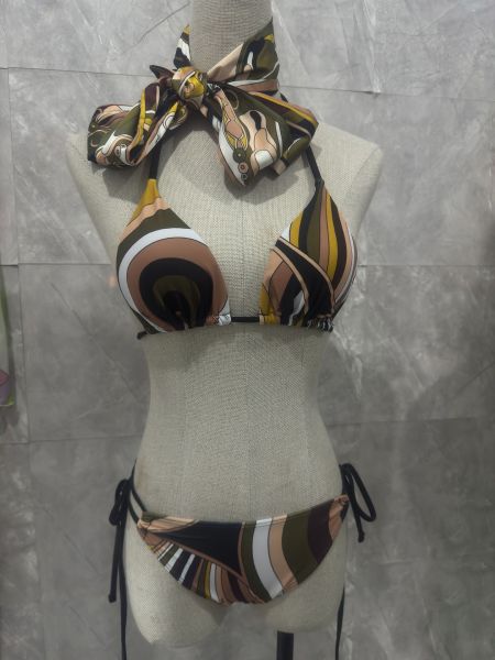 Hairband split one-piece bikini swimsuit
