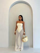 Hollow out women's knitted dress