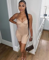 Backless camisole jumpsuit with chest cotton Backless camisole jumpsuit with chest cotton
