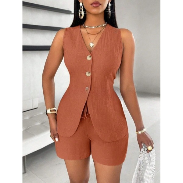 Open chest lace up short sleeved shirt