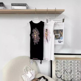 Letter Print Manga Girl Tank Dress A991289252398