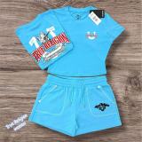 Printed top and shorts set