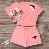 Printed top and shorts set