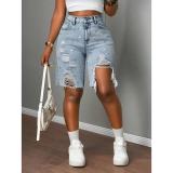 Loose cut nail bead studded solid color jeans
