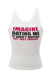 Round neck printed letter sleeveless vest