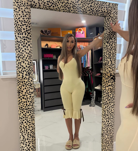 Hanging neck scarf suspender jumpsuit