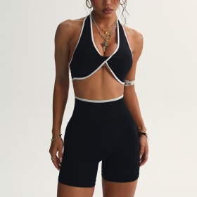 Bra yoga shorts two-piece set S946297845251-2