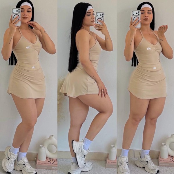Sunscreen quick drying camisole vest dress two-piece set